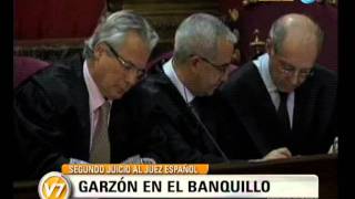 Visión Siete Segundo día del juicio a Baltasar Garzón [upl. by Nylecsoj]