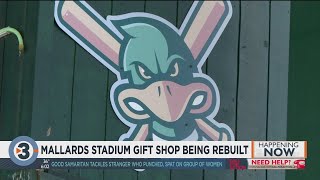 Madison Mallards gift shop now being rebuilt [upl. by Erinn]