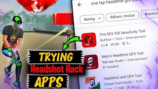 Trying Free Fire HEADSHOT APPS From Play Store  Free Fire [upl. by Licna]