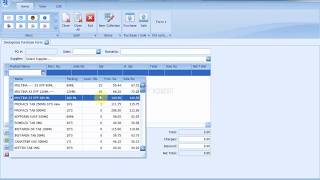 DevExpress  008  Creating Purchase Form Grid Filtering into Grid [upl. by Rickie]