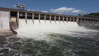 Bagnell Dam Spillway is OPEN  check out our latest drone footage📽️ [upl. by Atis]