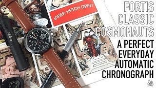 The Perfect Everyday Automatic Chronograph  Fortis Classic Cosmonauts Ceramic PM Review [upl. by Nirtiac]