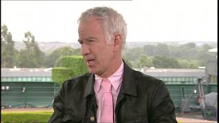 John McEnroe visits the Live  Wimbledon studio [upl. by Mackoff]