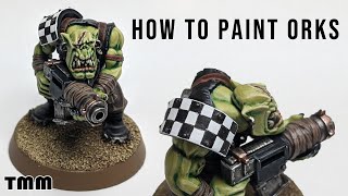 How I Paint Ork Boyz Warhammer 40000 [upl. by Nanette]