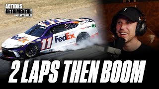 Denny Hamlin’s Engine Detonates After Just Two Laps at NASCAR Sonoma Race [upl. by Russian]