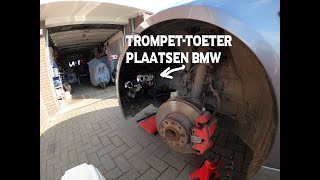 Trompet toeter plaatsen achter Bmw slijkplaatMet humor comments [upl. by Lauren]