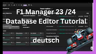 F1 24 Manager  Database Editor Anleitung und Infos [upl. by Botsford]