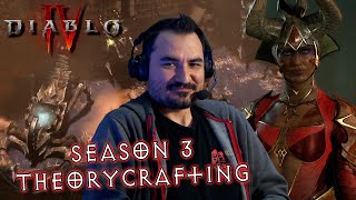 Season 3 Theorycrafting P 1 Season of the Construct Sorc Necro  Kripp Diablo IV [upl. by Pasquale]