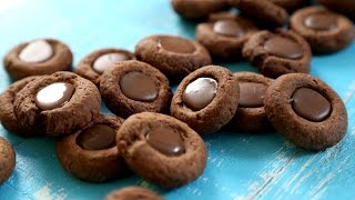 Thumbprint Cookies Recipe  Chocolate Cookies  Tea Time Snack  The Bombay Chef  Varun Inamdar [upl. by Croydon]