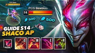 GUIDE ULTIME SHACO AP  TOUT SAVOIR POUR 1V9 en S14 Masterclass Decimus Academy [upl. by Neumeyer]