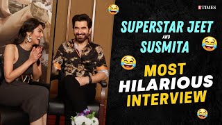 Most HILARIOUS Interview With Superstar Jeet amp Susmita Chatterjee I Whisper Challenge I CHENGIZ [upl. by Schaffel]