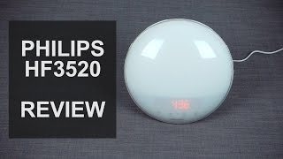 PHILIPS HF3520 Wakeup LED Light Review Overview Functions Demonstration [upl. by Hughes]