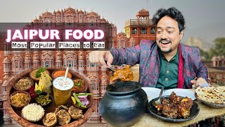 Popular Places to Eat in JAIPUR  Part 1  LMB Lassiwala Handi  MM Khan NonVeg 🔥 [upl. by Newby406]