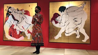 書道家・紫舟による春画展、東京で初披露 [upl. by Ellynad]