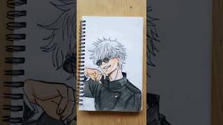 Drawing Gojo Satoru from jjk gojo gojosatoru jjk jujutsukaisen byebye animeart pop music [upl. by Gniy]