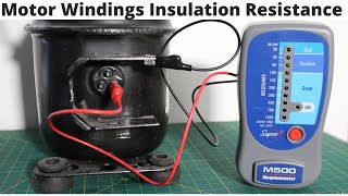 HVACR quotMeggerquot Insulation Test For AC Compressor Motor Windings Insulation Resistance SUPCO M500 [upl. by Eadrahc351]