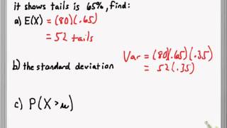 Expected Value and Variance of Binomial Distribution [upl. by Clarance]