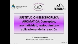 Química Orgánica Sustitución electrofílica aromática SEA [upl. by Ecniv263]