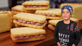 Galletas de limón tipo sandwich 🍋 [upl. by Gearhart]