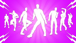 Top 40 Fortnite Dances With The Best Music Mine Get Griddy Shimmy Wiggle Looking Good [upl. by Kimon]