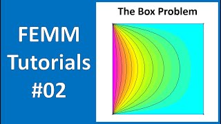 FEMM Tutorial 02 Solving the Laplace equation inside the box using FEMM software [upl. by Huan]