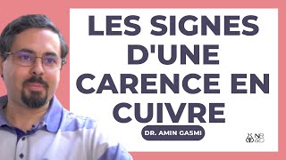 Quels sont les signes dune CARENCE en cuivre [upl. by Concepcion]