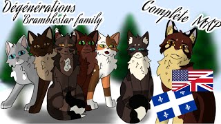 Bramblestar family warriors COMPLETE MAP Dégénérations [upl. by Photina]