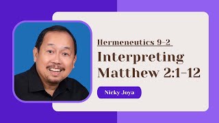 INTERPRETING NARRATIVES PART 2  Hermeneutics 92  Nicky Joya [upl. by Teague]