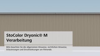 Verarbeitung StoColor Dryonic M  AirlessSpritzverfahren [upl. by Ahsocin929]