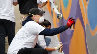 Rheinauer Schülerinnen und Schüler machen Graffitikunst erlebbar [upl. by Navada]