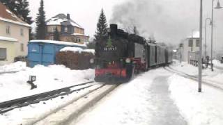 Weisseritztalbahn  Einfahrt in den Bahnhof Dippoldiswalde [upl. by Reseda]