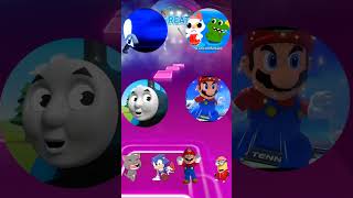 Sonic Exe Pink Fong Exe Mario Exe Thomas Train Exe coffin dance Tiles hop [upl. by Latham864]