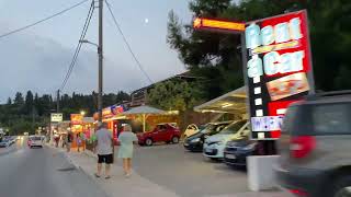 Tsilivi Zakynthos island  September 242023Road Tour Still Summer  Beautiful night  tsilivi [upl. by Highams]