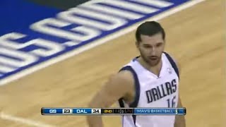 Peja Stojakovic scores 9 points in one minute Mavs vs Warriors 20 March2011 [upl. by Ada]