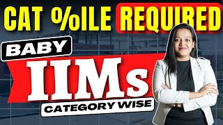 Minimum CAT 2023 Percentile required for Baby IIMs  New IIMs Admission Cutoff 2023 [upl. by Durer]