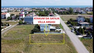 ATAKUM SAHİLDE SATILIK VİLLA ARSASI [upl. by Rica]