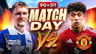 ICH SPIELE GEGEN MANCHESTER UNITED😱🔥 England Reise Vlog mit Hertha BSC👀 [upl. by Galatea3]