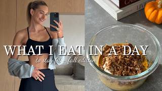 What I Eat in a Day as a Model  Healthy Fall Recipes [upl. by Ginni]