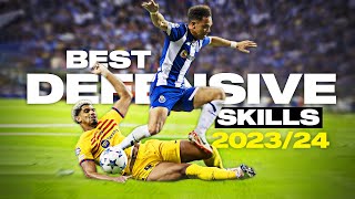 Crazy Football Defensive Skills amp Tackles 202324  HD [upl. by Serra]