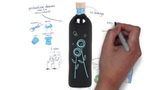 Meet Flaska The programmed glass water bottle [upl. by Aikem]