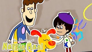 The Adventures of Napkin Man  ART  Compilation  Cartoons for Kids [upl. by Shig]