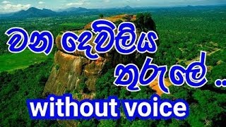 Wana dewliya thurule Karaoke without voice වන දෙව්ලිය තුරුලේ [upl. by Chadd]