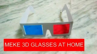 HOW TO MAKE 3D GLASSES AT HOME [upl. by Nelleoj]