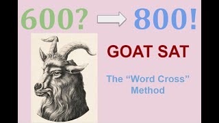 Digital SAT 2024 ReadingWriting Tips quotWord Crossquot Goat SAT [upl. by Jenine]