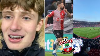 ARMSTRONG BRACE EXTENDS UNBEATEN RUN  Southampton FC 20 Cardiff City Vlog  2324 Championship [upl. by Enyahc]