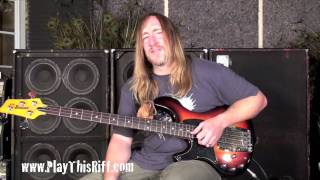 Scott Reeders Metallica try out  Space Cadet bass lesson PlayThisRiffcom [upl. by Conan48]