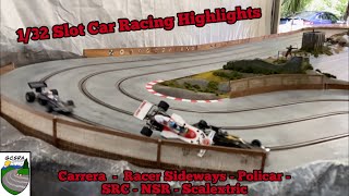 132 Slot Car RacingHighlights from Valhalla Speedway NSR Sideways SRC amp more [upl. by Madian]