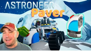 Astroneer Gameplay 🎮  Crafting the Paver and Medium Canister  Astroneer Groundwork Update [upl. by Ahsenyt]