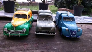 Trio Fourgonnettes peugeot 203  citroen 2cv  renault 4 118 [upl. by Isolt]