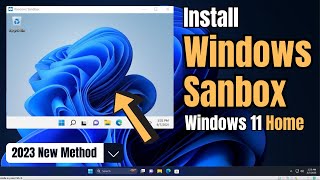 How to Install WINDOWS SANDBOX in Windows 1110 Home Edition 2023 [upl. by Rohclem672]